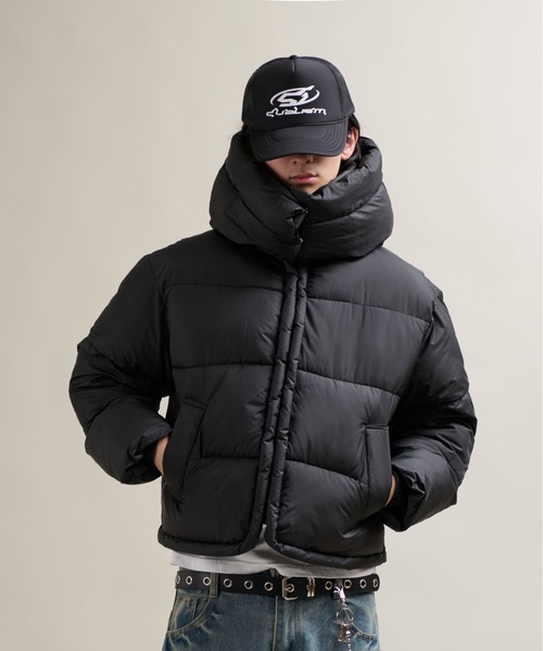 CALIFORNIA OUTFITTERS(カリフォルニア アウトフィッターズ)の「11C12 ボリュームネック 中綿パデット フードジャケット(ダウンジャケット/コート・メンズ・アイボリー/ブラック/グレー・FREE)」の18枚目の写真