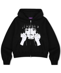 LAUGHER（ラファー）の「Kiko Hooded Zip-Up - Black（パーカー）」