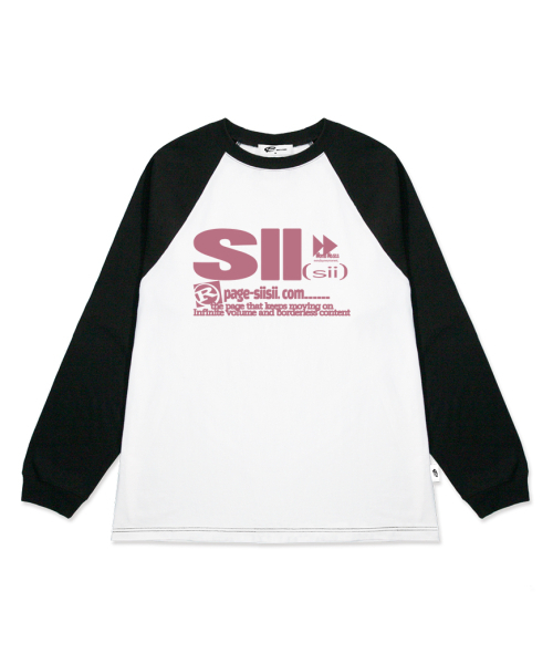 PAGESIISII(ページシシ)の「ピンクプレイボタンプリントオーバーサイズロングスリーブブラック(Tシャツ/カットソー・レディース・その他・MEDIUM/LARGE)」の1枚目の写真