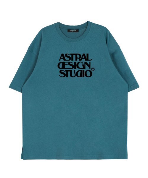 ASTRAL PROJECTION(アストラルプロジェクション)の「アストラルデザインスタジオ ラウンドネック 15番手コットン半袖Tシャツ_ブルーグリーン(Tシャツ/カットソー・メンズ・その他・LARGE/X-LARGE)」の2枚目の写真