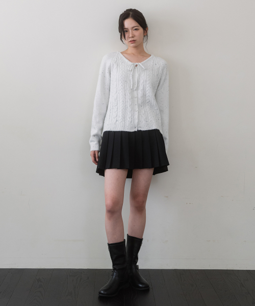 LAMINEZ(ラミネズ)の「ラブプリーツミニスカート - ブラック(スカート・レディース・その他・SMALL/MEDIUM)」の1枚目の写真