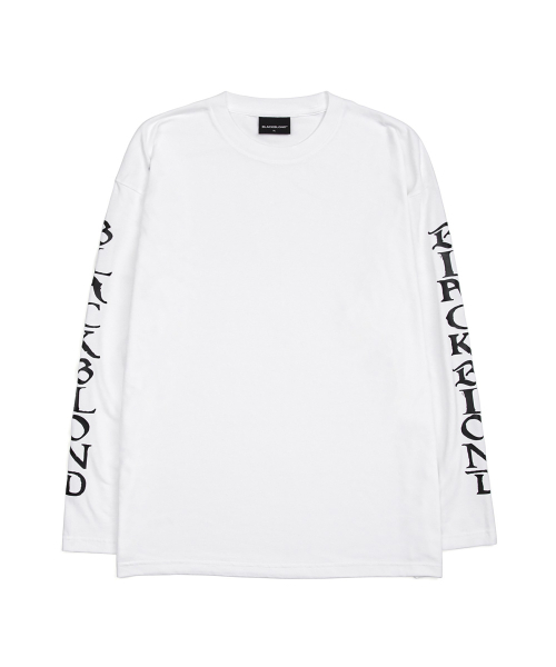 BLACK BLOND(ブラック ブロンド)の「ビビディエインシェントロゴ長袖Tシャツ(ホワイト)(Tシャツ/カットソー・レディース・その他・LARGE/MEDIUM/SMALL/X-LARGE/XX-LARGE)」の1枚目の写真