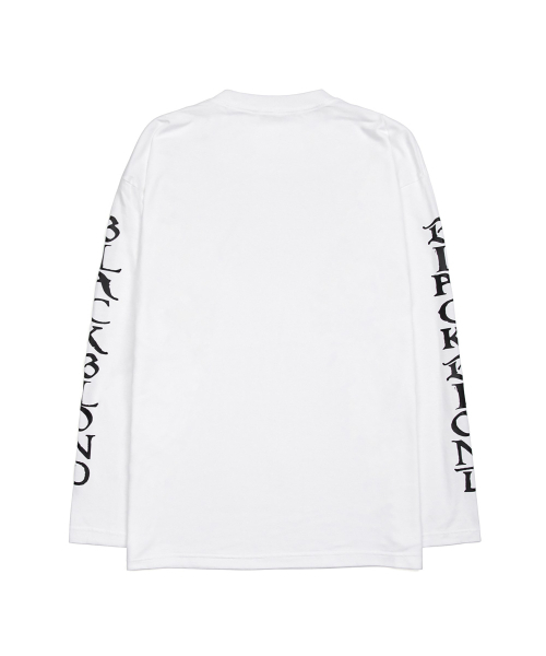 BLACK BLOND(ブラック ブロンド)の「ビビディエインシェントロゴ長袖Tシャツ(ホワイト)(Tシャツ/カットソー・レディース・その他・LARGE/MEDIUM/SMALL/X-LARGE/XX-LARGE)」の2枚目の写真