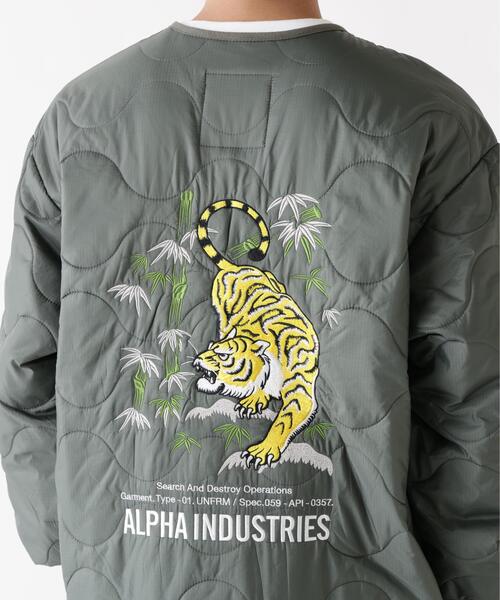 Alpha Industries（アルファインダストリーズ）の「Alpha Industries/アルファインダストリーズ/UNFRM TIGER LINER JACKET/ユニフォーム タイガー ライナー ジャケット（ブルゾン・メンズ・オリーブ系/ブラック・S/L/M/XL）」の15枚目の写真