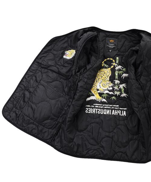 Alpha Industries（アルファインダストリーズ）の「Alpha Industries/アルファインダストリーズ/UNFRM TIGER LINER JACKET/ユニフォーム タイガー ライナー ジャケット（ブルゾン・メンズ・オリーブ系/ブラック・S/L/M/XL）」の17枚目の写真