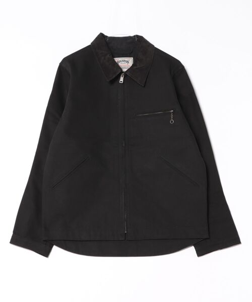 HOUSTON（ヒューストン）の「HOUSTON ダックzipワークジャケット 日本製（その他アウター・メンズ・ブラック/ブラウン/グレー/オリーブ・44/42/40/38）」の7枚目の写真