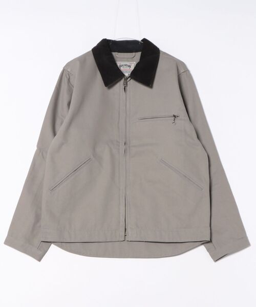 HOUSTON（ヒューストン）の「HOUSTON ダックzipワークジャケット 日本製（その他アウター・メンズ・ブラック/ブラウン/グレー/オリーブ・44/42/40/38）」の8枚目の写真