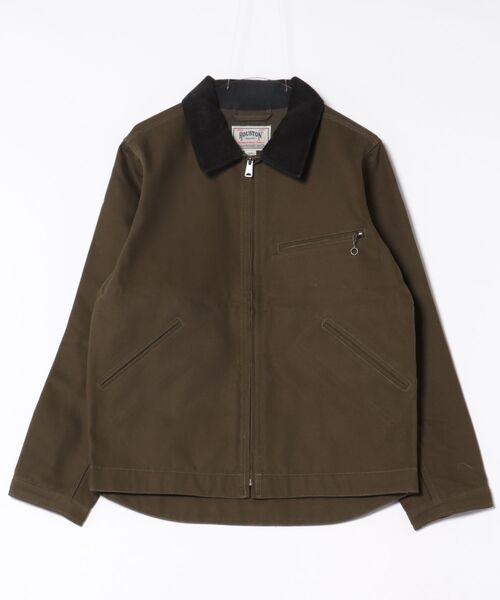 HOUSTON（ヒューストン）の「HOUSTON ダックzipワークジャケット 日本製（その他アウター・メンズ・ブラック/ブラウン/グレー/オリーブ・44/42/40/38）」の10枚目の写真