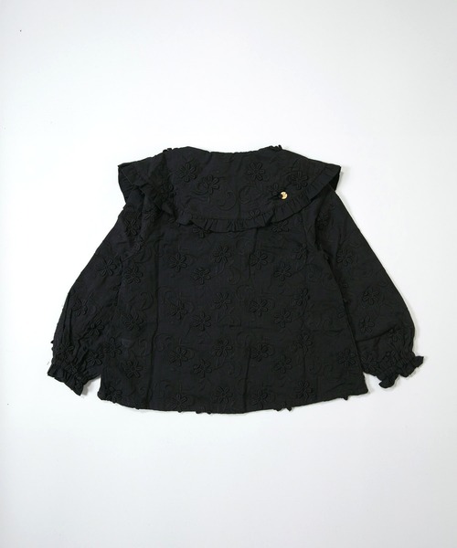 MAKE YOUR DAY（メイクユアデイ）の「オールオーバーレースブラウス■150.160cm（シャツ/ブラウス・キッズ・ブラック/アイボリー・150/160）」の3枚目の写真