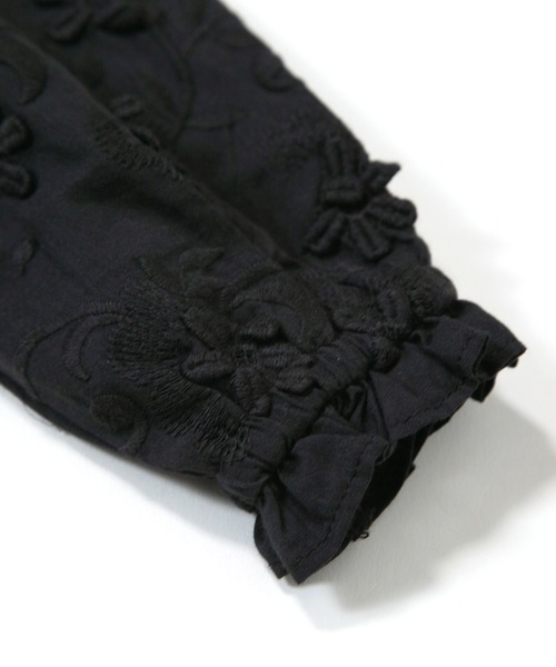 MAKE YOUR DAY（メイクユアデイ）の「オールオーバーレースブラウス■150.160cm（シャツ/ブラウス・キッズ・ブラック/アイボリー・150/160）」の7枚目の写真