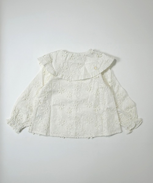 MAKE YOUR DAY（メイクユアデイ）の「オールオーバーレースブラウス■150.160cm（シャツ/ブラウス・キッズ・ブラック/アイボリー・150/160）」の4枚目の写真