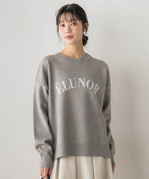 Droite lautreamont(ドロワットロートレアモン)の「ロゴスウェットニット≪手洗い可能≫(ニット/セーター・レディース・ライトグレー/ブラウン/ネイビー/チャコールグレー/ブラック/グレー系その他・M)」の5枚目の写真