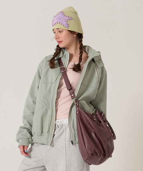 TINA：JOJUN（ティーナジョジュン）の「エディターズ バッグ TINA：JOJUN（ショルダーバッグ・レディース・パープル系その他/ブラック・F）」の6枚目の写真