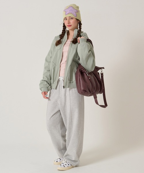 TINA：JOJUN（ティーナジョジュン）の「エディターズ バッグ TINA：JOJUN（ショルダーバッグ・レディース・パープル系その他/ブラック・F）」の7枚目の写真