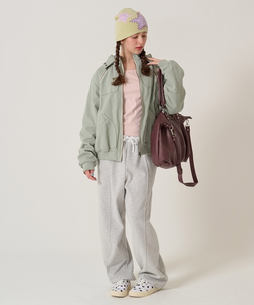 TINA：JOJUN（ティーナジョジュン）の「エディターズ バッグ TINA：JOJUN（ショルダーバッグ・レディース・パープル系その他/ブラック・F）」の8枚目の写真