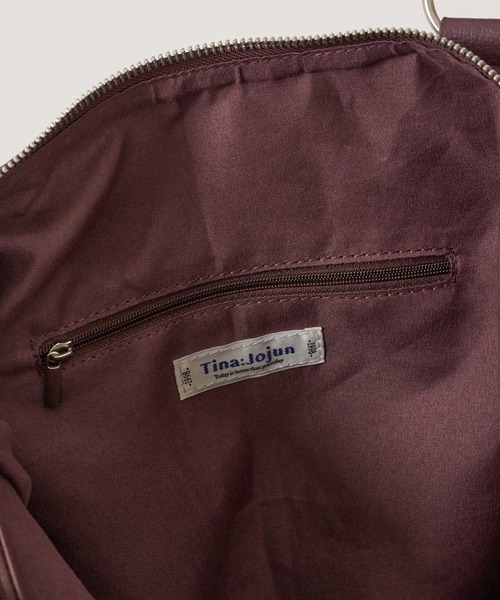 TINA：JOJUN（ティーナジョジュン）の「エディターズ バッグ TINA：JOJUN（ショルダーバッグ・レディース・パープル系その他/ブラック・F）」の16枚目の写真