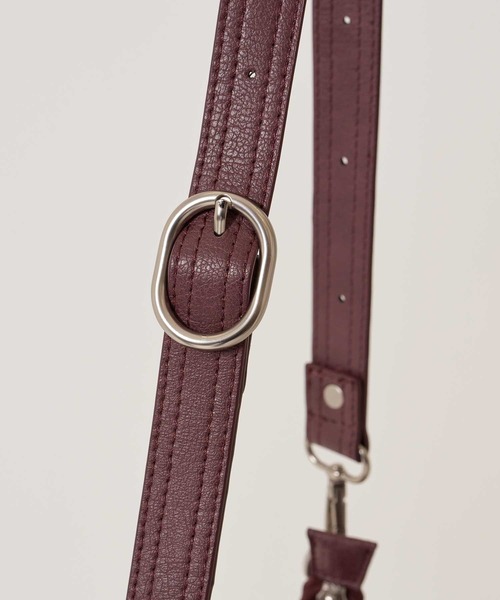 TINA：JOJUN（ティーナジョジュン）の「エディターズ バッグ TINA：JOJUN（ショルダーバッグ・レディース・パープル系その他/ブラック・F）」の18枚目の写真