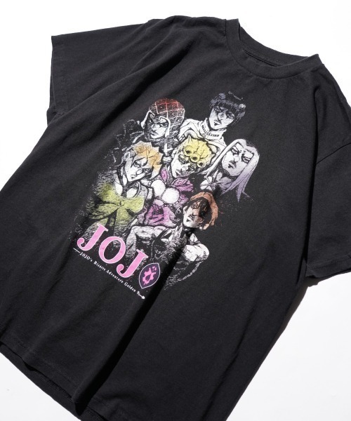 ジョジョの奇妙な冒険(ジョジョノキミョウナボウケン)の「THRIFTY LOOK スリフティルック / THRIFTY ANIME TEE 'JOJO'S BIZARRE ADVENTURE'(Tシャツ/カットソー・メンズ・ブラック・MEDIUM/LARGE/X-LARGE)」の3枚目の写真