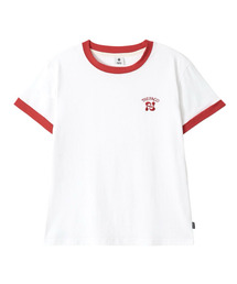 CORE LOGO RINGER TEE WHITE