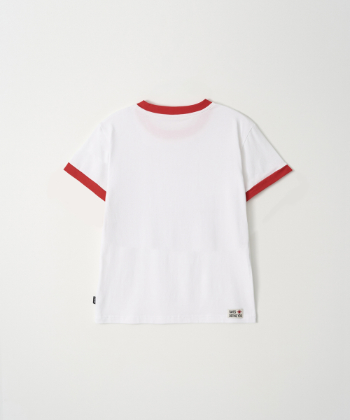 THE FACO(ファコ)の「CORE LOGO RINGER TEE WHITE(Tシャツ/カットソー・レディース・クリーム・FREE)」の2枚目の写真