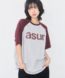 ロゴラグランTシャツメランジ