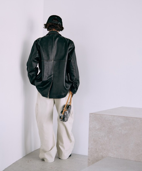 CONZ（コンズ）の「BASICKS×DUCK DOUBLE KNEE CURVED LEG PANTS（その他パンツ・レディース・オフホワイト/ブラック/ライトピンク・1/2）」の7枚目の写真