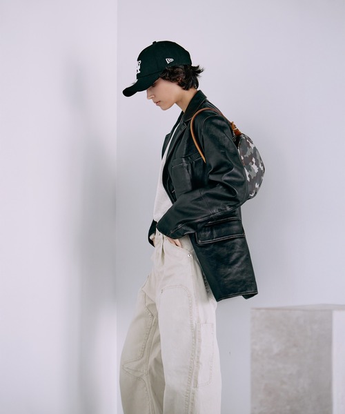 CONZ（コンズ）の「BASICKS×DUCK DOUBLE KNEE CURVED LEG PANTS（その他パンツ・レディース・オフホワイト/ブラック/ライトピンク・1/2）」の11枚目の写真