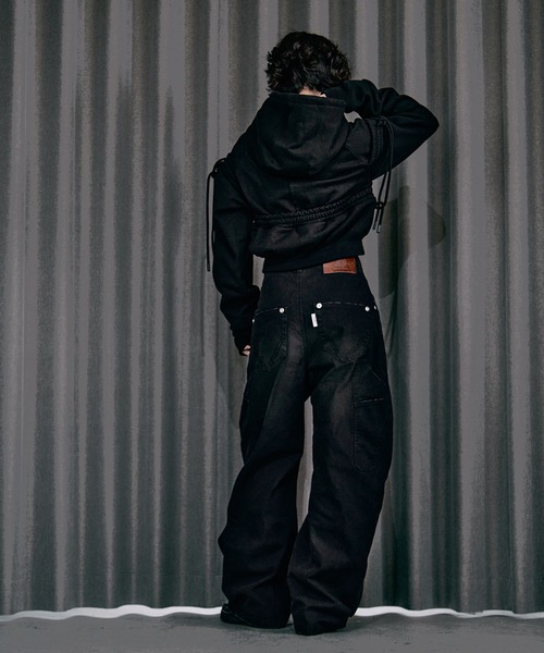 CONZ（コンズ）の「BASICKS×DUCK DOUBLE KNEE CURVED LEG PANTS（その他パンツ・レディース・オフホワイト/ブラック/ライトピンク・1/2）」の20枚目の写真