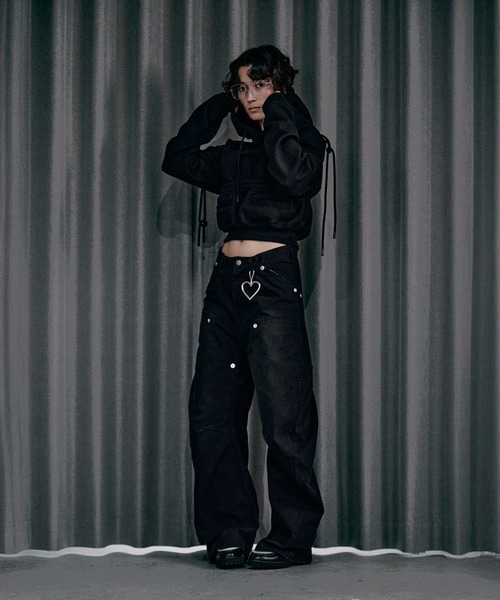 CONZ（コンズ）の「BASICKS×DUCK DOUBLE KNEE CURVED LEG PANTS（その他パンツ・レディース・オフホワイト/ブラック/ライトピンク・1/2）」の21枚目の写真
