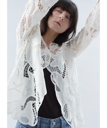 Shelly island | レース編みカーディガン(カーディガン/ボレロ)
