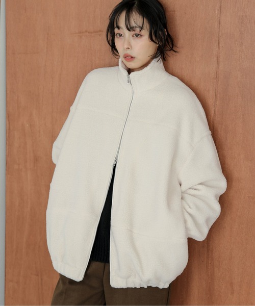 セール】スタンドカラーボアジャケット（その他アウター）｜SUGAR