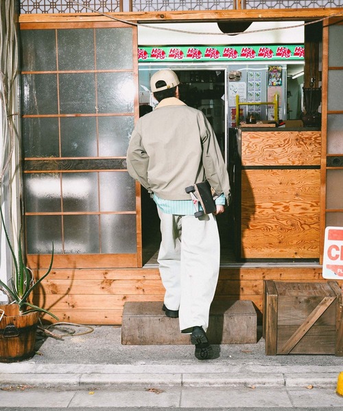 niko and...（ニコアンド）の「ハンティングブルゾン（ブルゾン・メンズ・インディゴブルー/カーキ/アイボリー・MEDIUM/LARGE）」の8枚目の写真