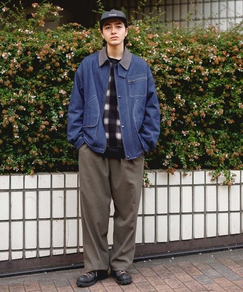 niko and...（ニコアンド）の「ハンティングブルゾン（ブルゾン・メンズ・インディゴブルー/カーキ/アイボリー・MEDIUM/LARGE）」の11枚目の写真