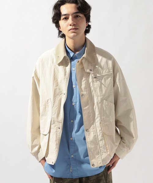 niko and...（ニコアンド）の「ハンティングブルゾン（ブルゾン・メンズ・インディゴブルー/カーキ/アイボリー・MEDIUM/LARGE）」の17枚目の写真