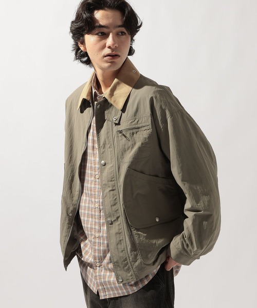 niko and...（ニコアンド）の「ハンティングブルゾン（ブルゾン・メンズ・インディゴブルー/カーキ/アイボリー・MEDIUM/LARGE）」の21枚目の写真