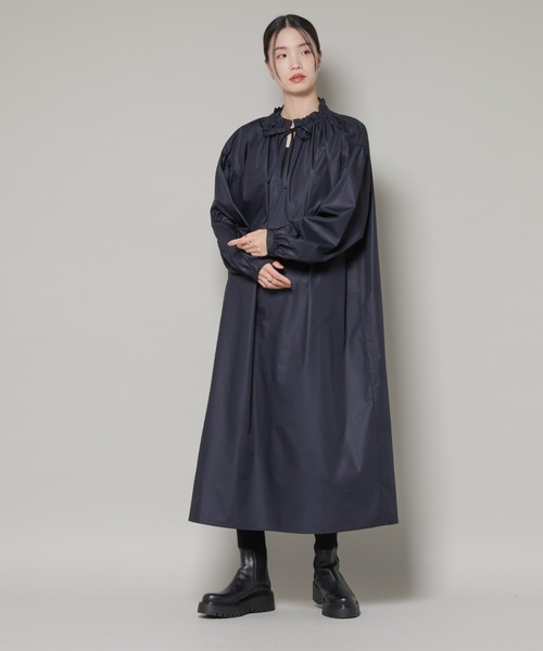 セール】キルティングベスト×ギャザーワンピース アンサンブルセット