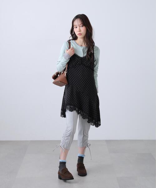 FREE'S MART（フリーズマート）の「◆イレヘムレースキャミワンピース【ドット柄有り】（ワンピース・レディース・ホワイト系その他/ホワイト/ブラック系その他・FREE）」の16枚目の写真