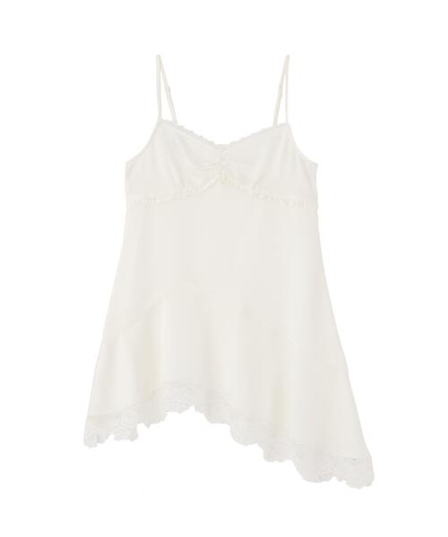 FREE'S MART（フリーズマート）の「◆イレヘムレースキャミワンピース【ドット柄有り】（ワンピース・レディース・ホワイト系その他/ホワイト/ブラック系その他・FREE）」の18枚目の写真