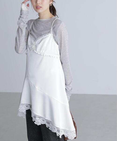 FREE'S MART（フリーズマート）の「◆イレヘムレースキャミワンピース【ドット柄有り】（ワンピース・レディース・ホワイト系その他/ホワイト/ブラック系その他・FREE）」の21枚目の写真