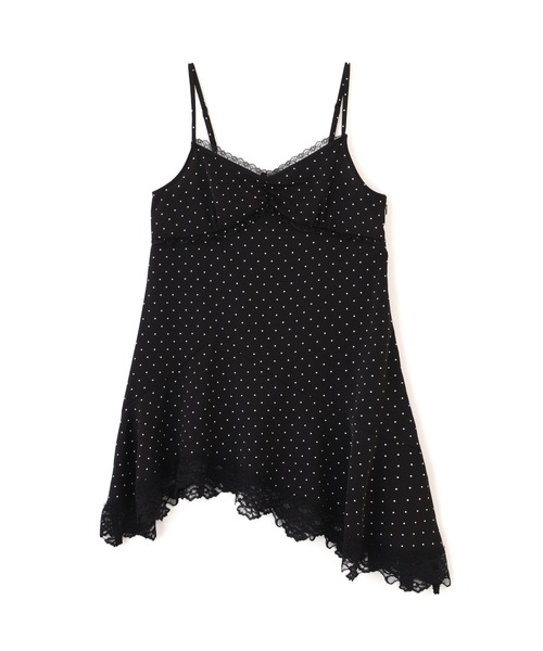 FREE'S MART（フリーズマート）の「◆イレヘムレースキャミワンピース【ドット柄有り】（ワンピース・レディース・ホワイト系その他/ホワイト/ブラック系その他・FREE）」の10枚目の写真