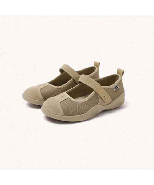 MAC MOC(マックモック)の「ホヤ ストラップポイントメリージェンスニーカー_4カラー 3cm(スニーカー・レディース・Beige/グレー/ブラック/Cream・22.5cm/23cm/23.5cm/24cm/24.5cm/25cm)」の3枚目の写真