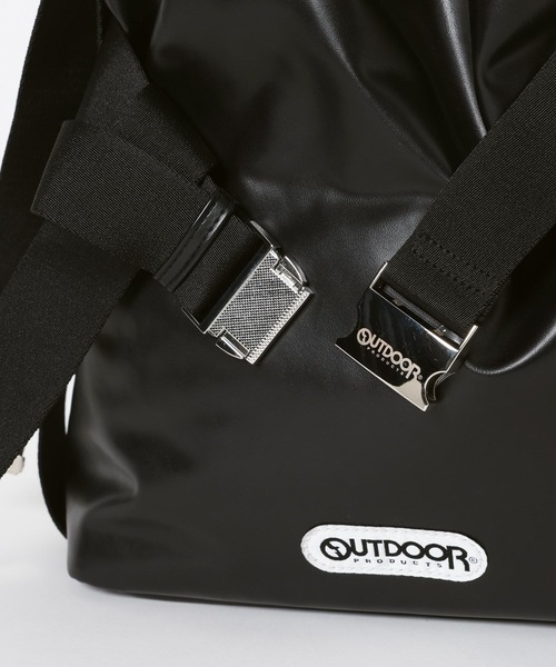 OUTDOOR PRODUCTS（アウトドアプロダクツ）の「【HEREIAM】OUTDOOR PRODUCTS別注/2WAYベルトトートバッグS(ﾚｻﾞｰ)（トートバッグ・レディース・ブラック・FREE）」の8枚目の写真