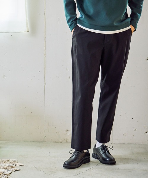 GLOBAL WORK（グローバルワーク）の「スゴラクストレッチリラックスパンツ/601340（その他パンツ・メンズ・ブラック系その他/チャコールグレー/ベージュ/ブラック/ダークブルー・SMALL/MEDIUM/X-LARGE/LARGE）」の9枚目の写真