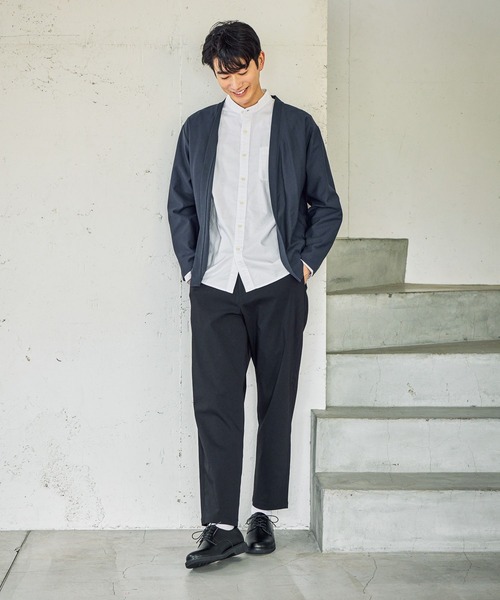 GLOBAL WORK（グローバルワーク）の「スゴラクストレッチリラックスパンツ/601340（その他パンツ・メンズ・ブラック系その他/チャコールグレー/ベージュ/ブラック/ダークブルー・SMALL/MEDIUM/X-LARGE/LARGE）」の14枚目の写真