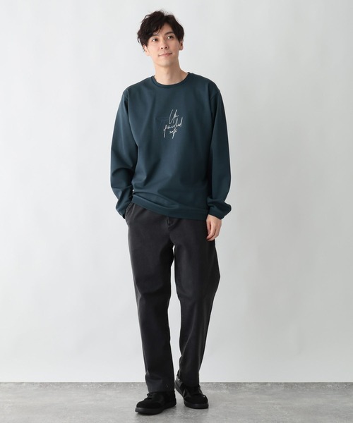 GLOBAL WORK（グローバルワーク）の「スゴラクストレッチリラックスパンツ/601340（その他パンツ・メンズ・ブラック系その他/チャコールグレー/ベージュ/ブラック/ダークブルー・SMALL/MEDIUM/X-LARGE/LARGE）」の15枚目の写真