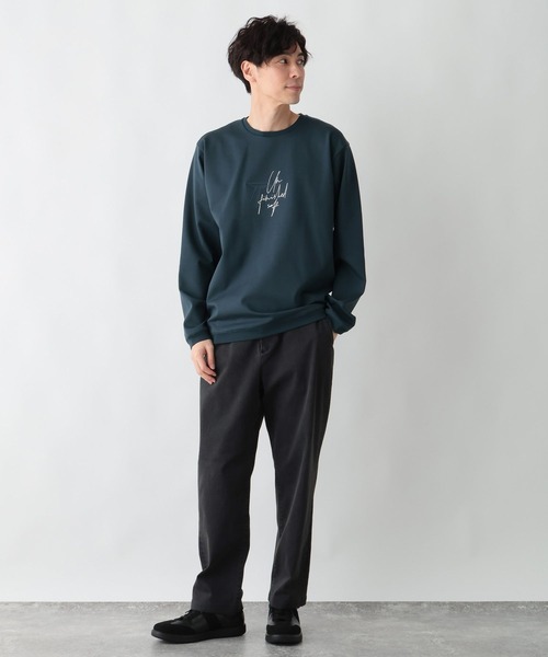 GLOBAL WORK（グローバルワーク）の「スゴラクストレッチリラックスパンツ/601340（その他パンツ・メンズ・ブラック系その他/チャコールグレー/ベージュ/ブラック/ダークブルー・SMALL/MEDIUM/X-LARGE/LARGE）」の16枚目の写真