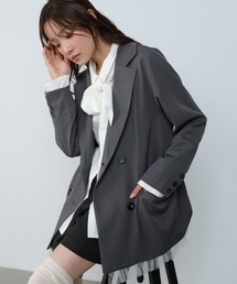 Bab | 【スリーピース対応/オケージョン】裾フリルダブルジャケット(テーラードジャケット)