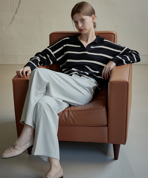 HYBERNAT(ハイバーナット)の「Wide Slacks - IVORY(スラックス・レディース・その他・SMALL/MEDIUM)」の1枚目の写真