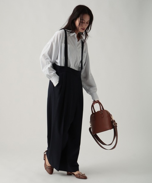 Elura（エルーラ）の「映えラクサロペット/634731（サロペット/オーバーオール・レディース・ネイビー/ライトグレー/チェック・FREE）」の20枚目の写真