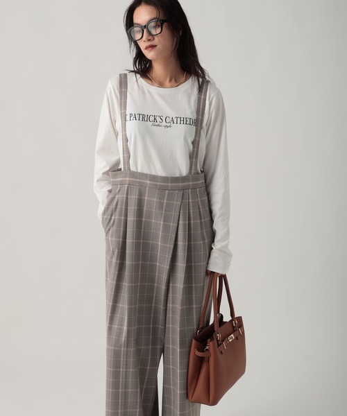 Elura（エルーラ）の「映えラクサロペット/634731（サロペット/オーバーオール・レディース・ネイビー/ライトグレー/チェック・FREE）」の16枚目の写真